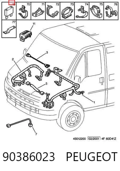 Предохранитель PEUGEOT 90386023