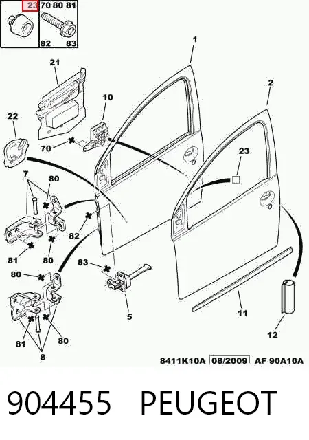 904455 Peugeot/Citroen
