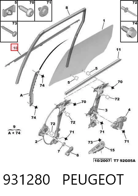Генератор 931280 Peugeot/Citroen