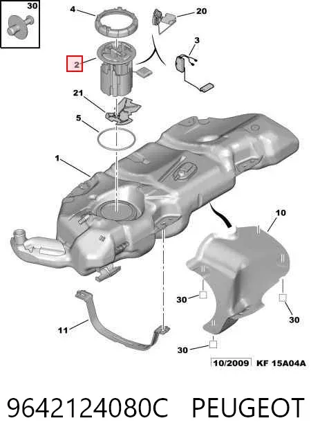 Бензонасос 9642124080C Peugeot/Citroen