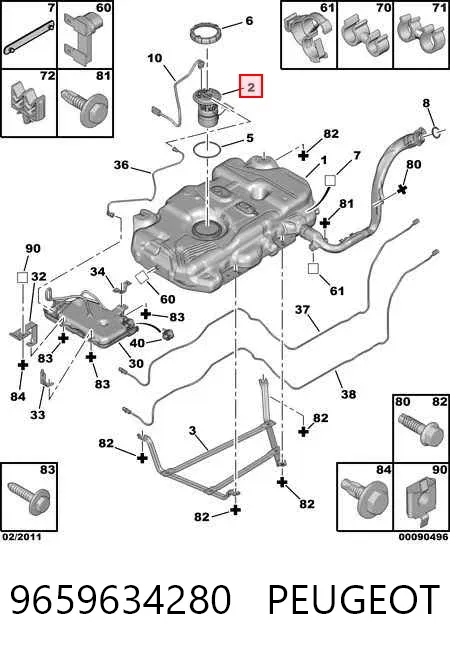 Бензонасос 9659634280 Peugeot/Citroen