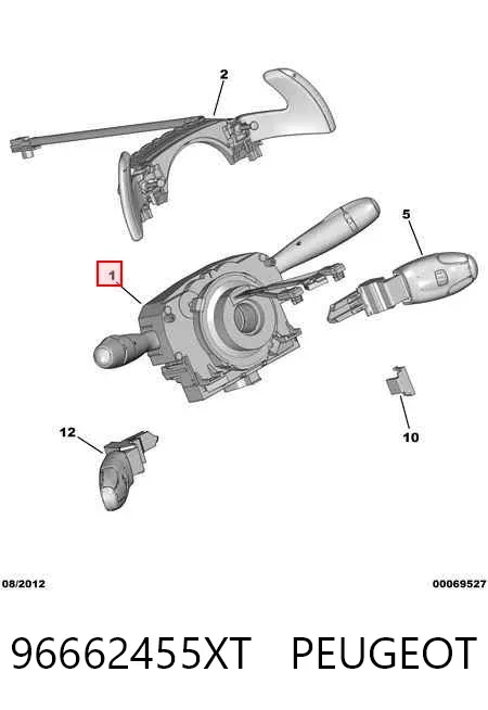 Подрулевой переключатель 96662455XT Peugeot/Citroen