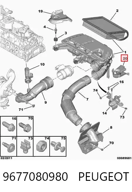  9677080980 Peugeot/Citroen