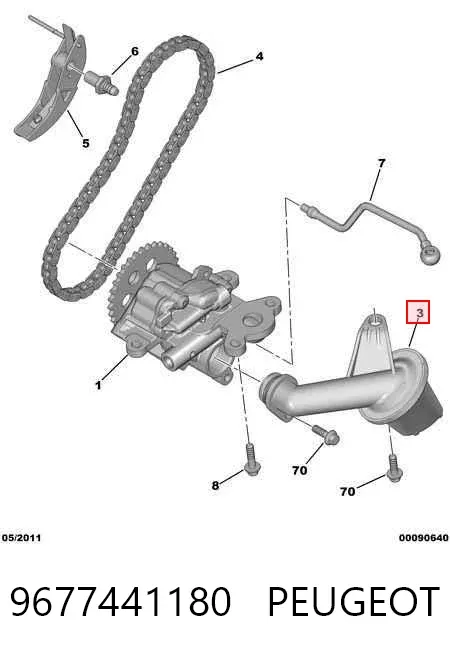 Маслоприёмник 9677441180 Peugeot/Citroen