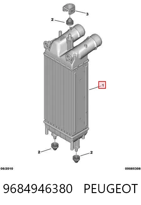 Интеркулер 9684946380 Peugeot/Citroen