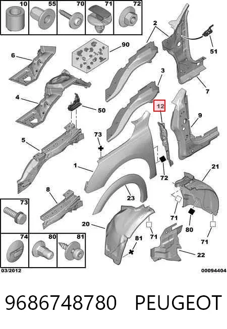  9686748780 Peugeot/Citroen