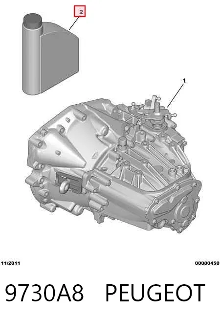 Трансмиссионное масло 9730A8 Peugeot/Citroen