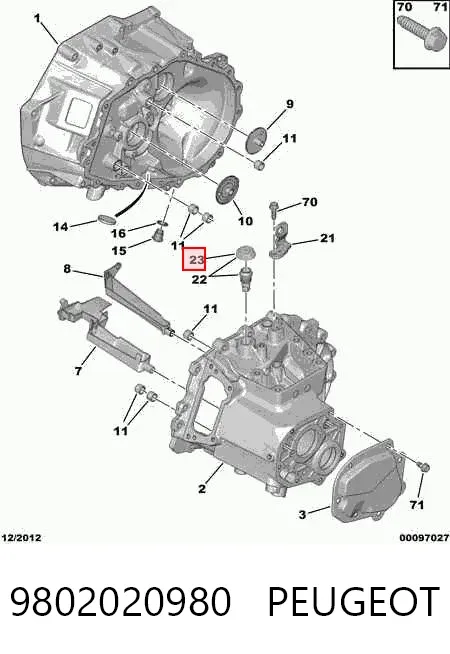  9802020980 Peugeot/Citroen