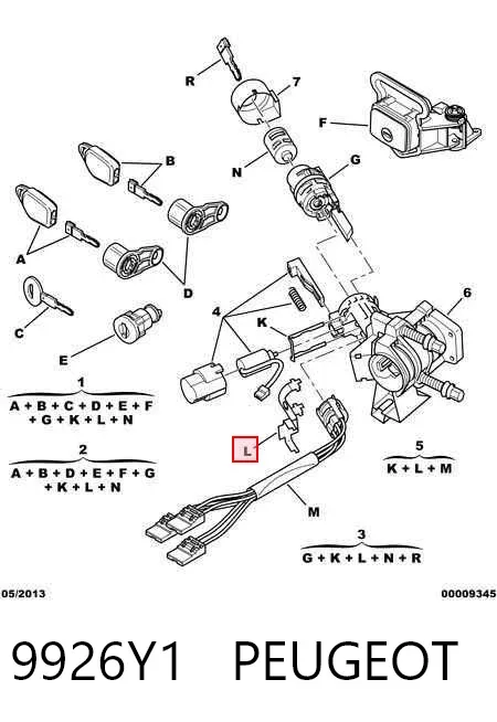 Контактная группа 9926Y1 Peugeot/Citroen