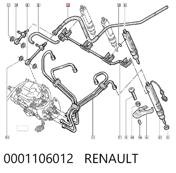Стартер 0001106012 Renault (RVI)
