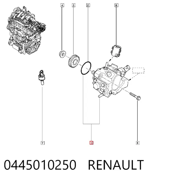 ТНВД 0445010250 Renault (RVI)