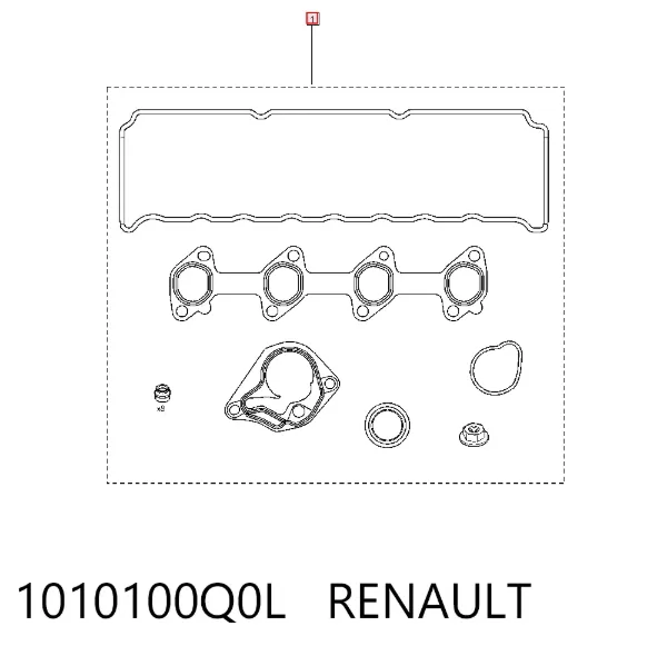 Верхний комплект прокладок двигателя 1010100Q0L Renault (RVI)