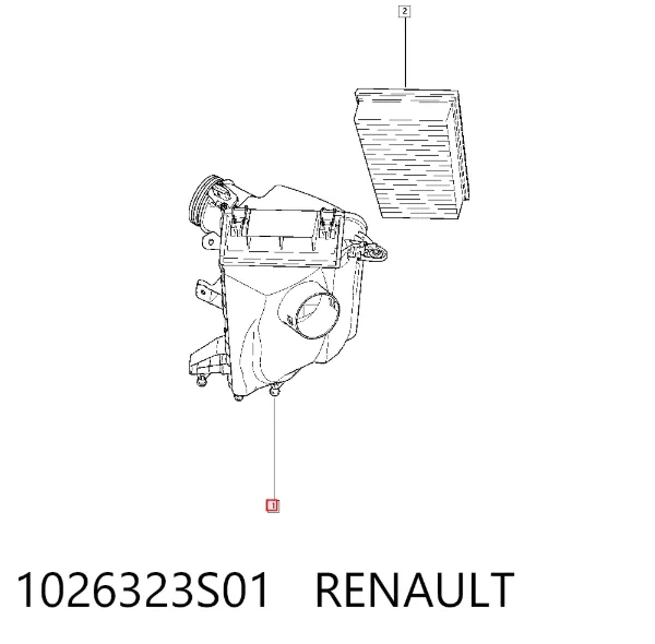 Корпус фильтра 1026323S01 Renault (RVI)