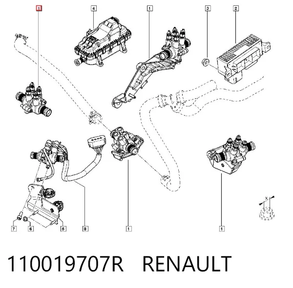 Электро подогреватель охлаждающей жидкости 110019707R Renault (RVI)