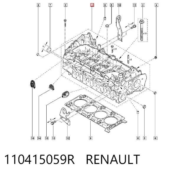 ГБЦ 110415059R Renault (RVI)