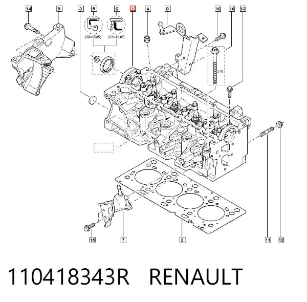 ГБЦ 110418343R Renault (RVI)