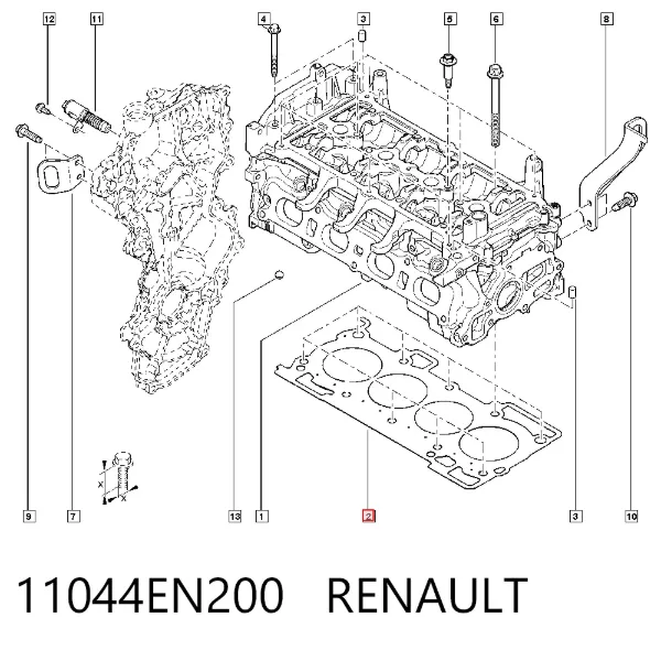 Прокладка ГБЦ 11044EN200 Renault (RVI)