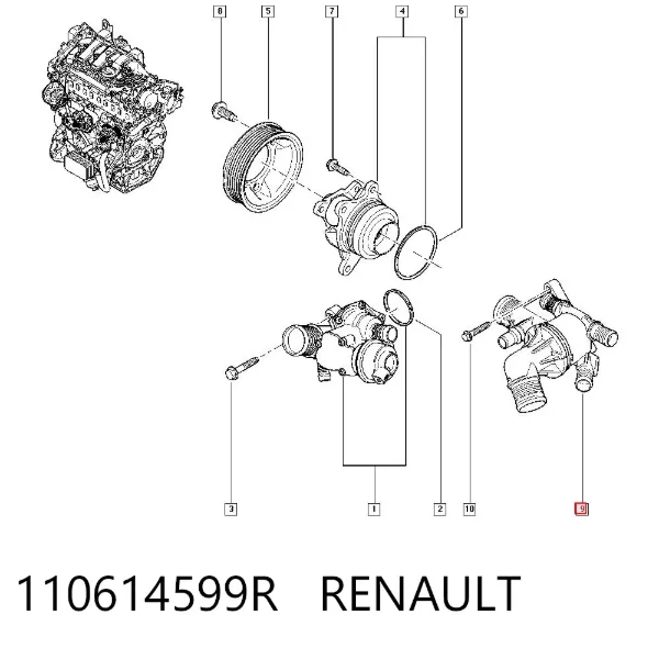 Термостат 110614599R Renault (RVI)