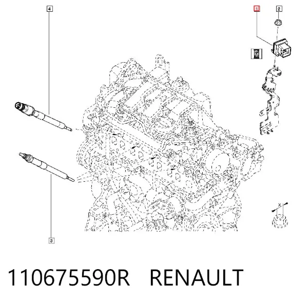 Реле предпускового подогревателя 110675590R Renault (RVI)