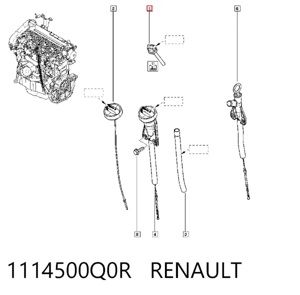 Датчик уровня масла 1114500Q0R Renault (RVI)