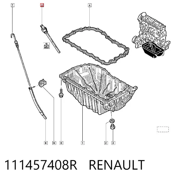 Датчик уровня масла 111457408R Renault (RVI)