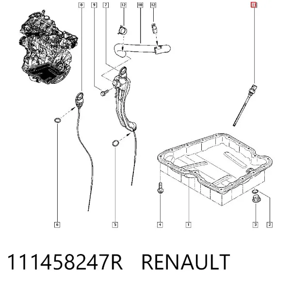 Датчик уровня масла 111458247R Renault (RVI)