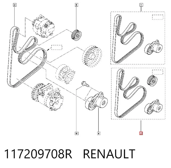 Ремень приводной 117209708R Renault (RVI)