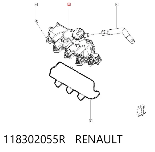 Маслоотделитель картерных газов 118302055R Renault (RVI)