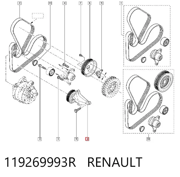 Паразитный ролик ГРМ Renault Master III