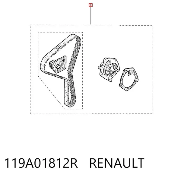 Комплект ГРМ 119A01812R Renault (RVI)