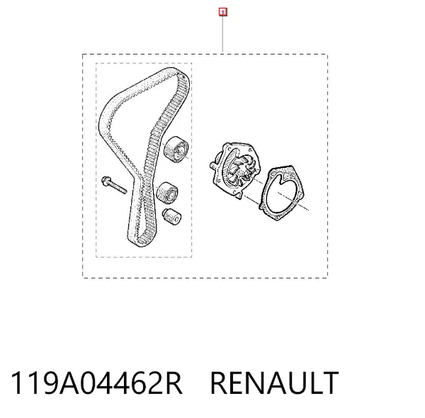 Комплект ГРМ 119A04462R Renault (RVI)