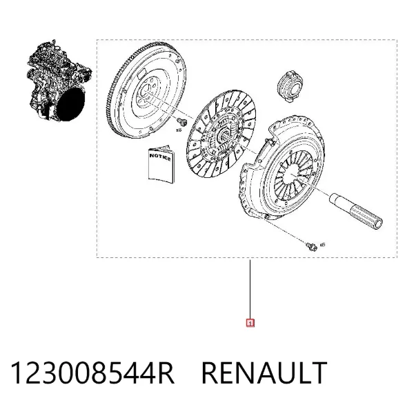 Сцепление 123008544R Renault (RVI)