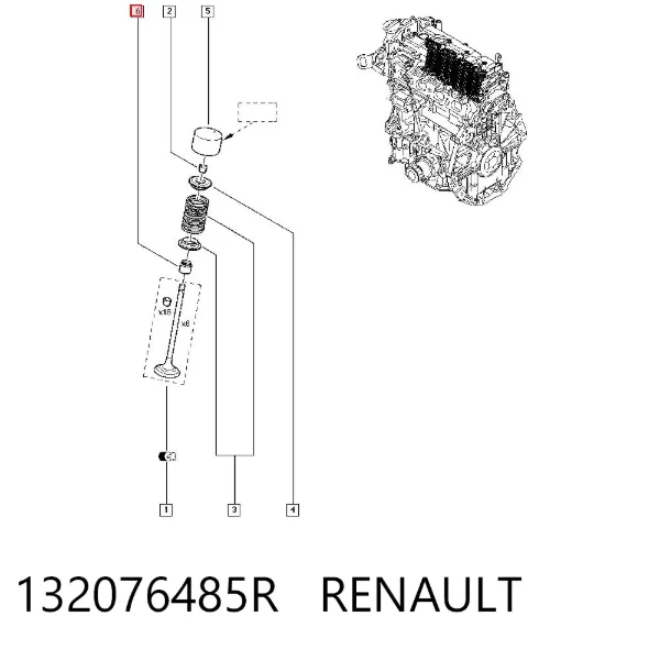 Сальники клапанов 132076485R Renault (RVI)