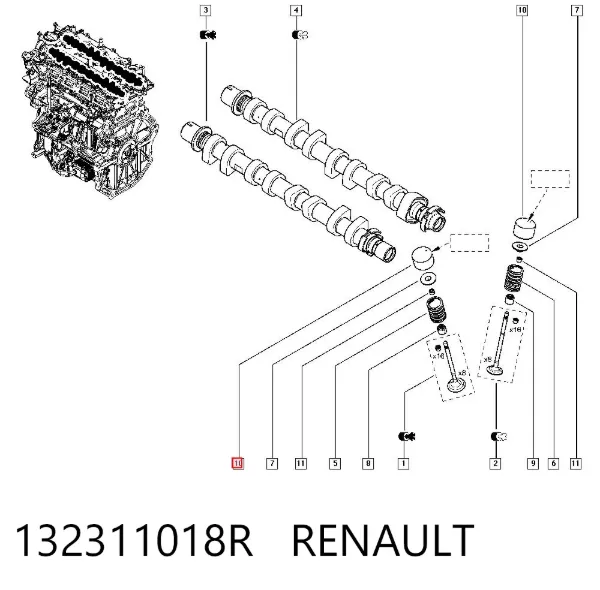 Гидрокомпенсатор 132311018R Renault (RVI)