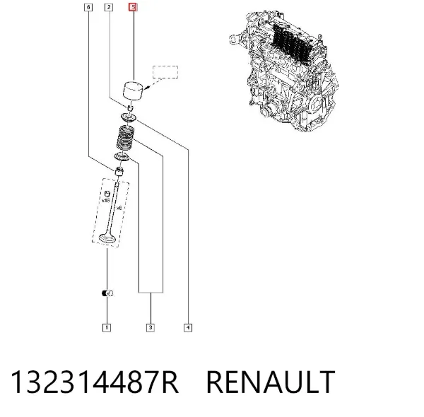 Гидрокомпенсатор 132314487R Renault (RVI)