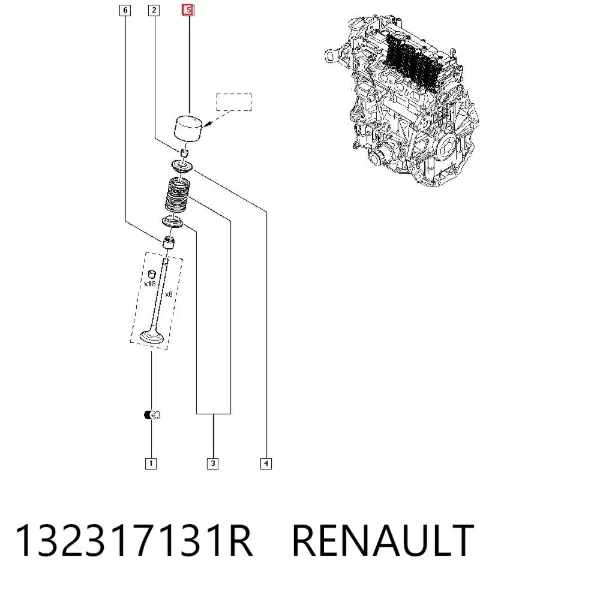 Гидрокомпенсатор 132317131R Renault (RVI)