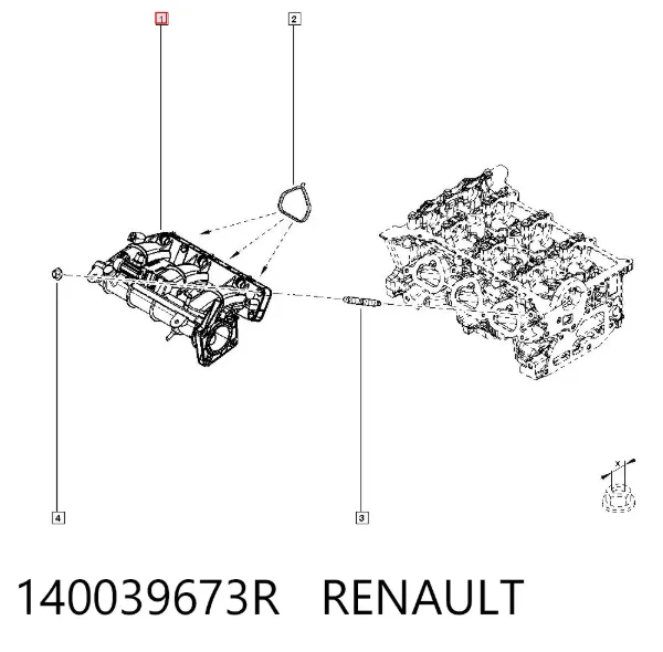 Впускной коллектор 140039673R Renault (RVI)