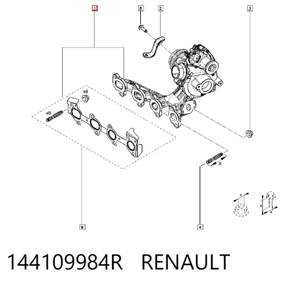 Турбина 144109984R Renault (RVI)