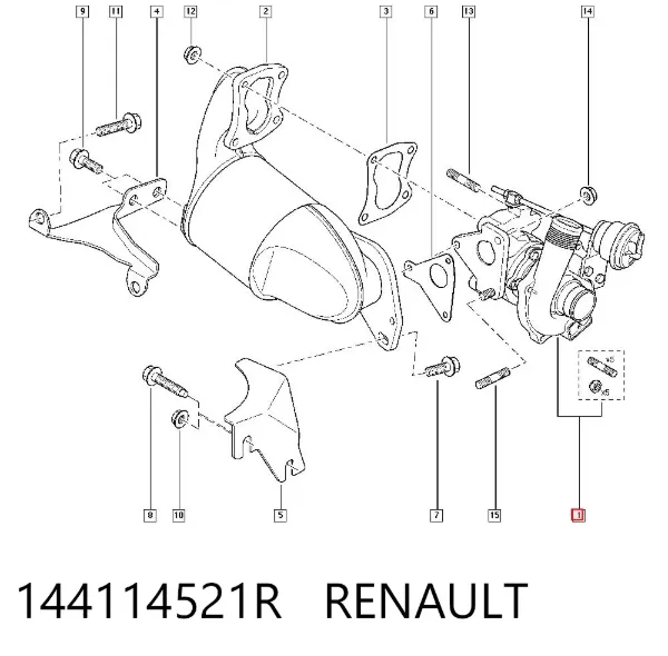Турбина 144114521R Renault (RVI)