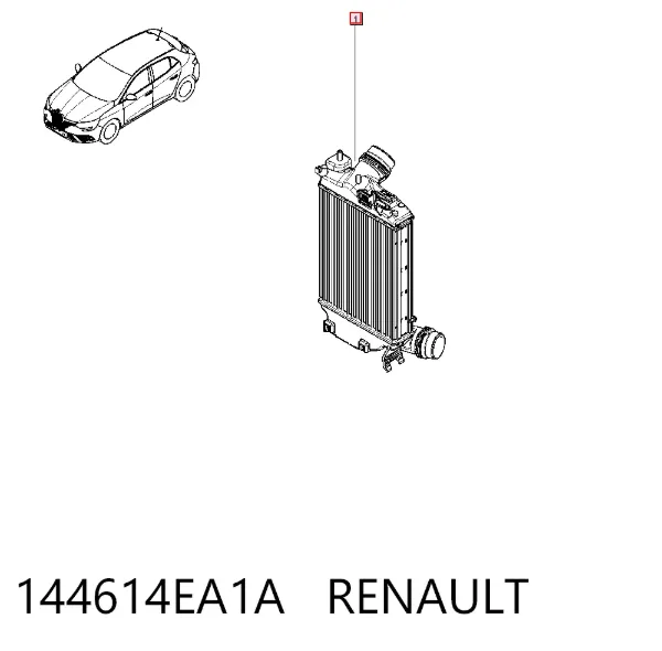 Интеркулер 144614EA1A Renault (RVI)