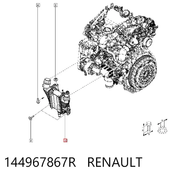 Интеркулер 144967867R Renault (RVI)