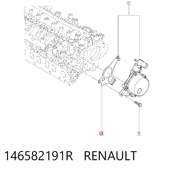 Прокладка вакуумного насоса 146582191R Renault (RVI)