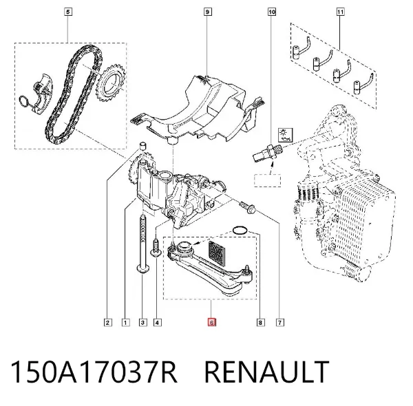 Прокладка маслозаборника 150A17037R Renault (RVI)