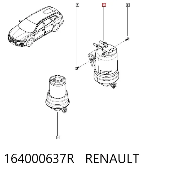 Топливный фильтр 164000637R Renault (RVI)