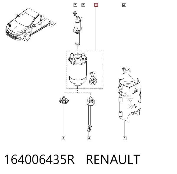 Топливный фильтр 164006435R Renault (RVI)