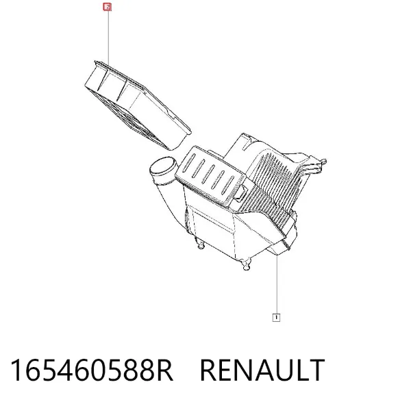 Воздушный фильтр 165460588R Renault (RVI)