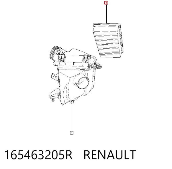Воздушный фильтр 165463205R Renault (RVI)