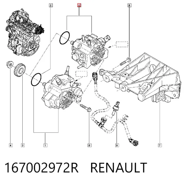 ТНВД 167002972R Renault (RVI)