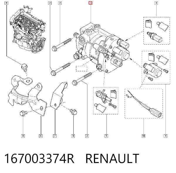 ТНВД 167003374R Renault (RVI)