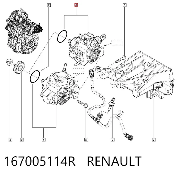 ТНВД 167005114R Renault (RVI)